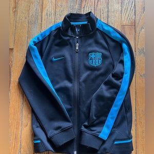 Boys Nike Barcelona soccer Sweat jacket size M